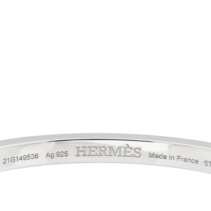 Hermes Sterling Silver Clou de Forge Bracelet ST 3 of 3