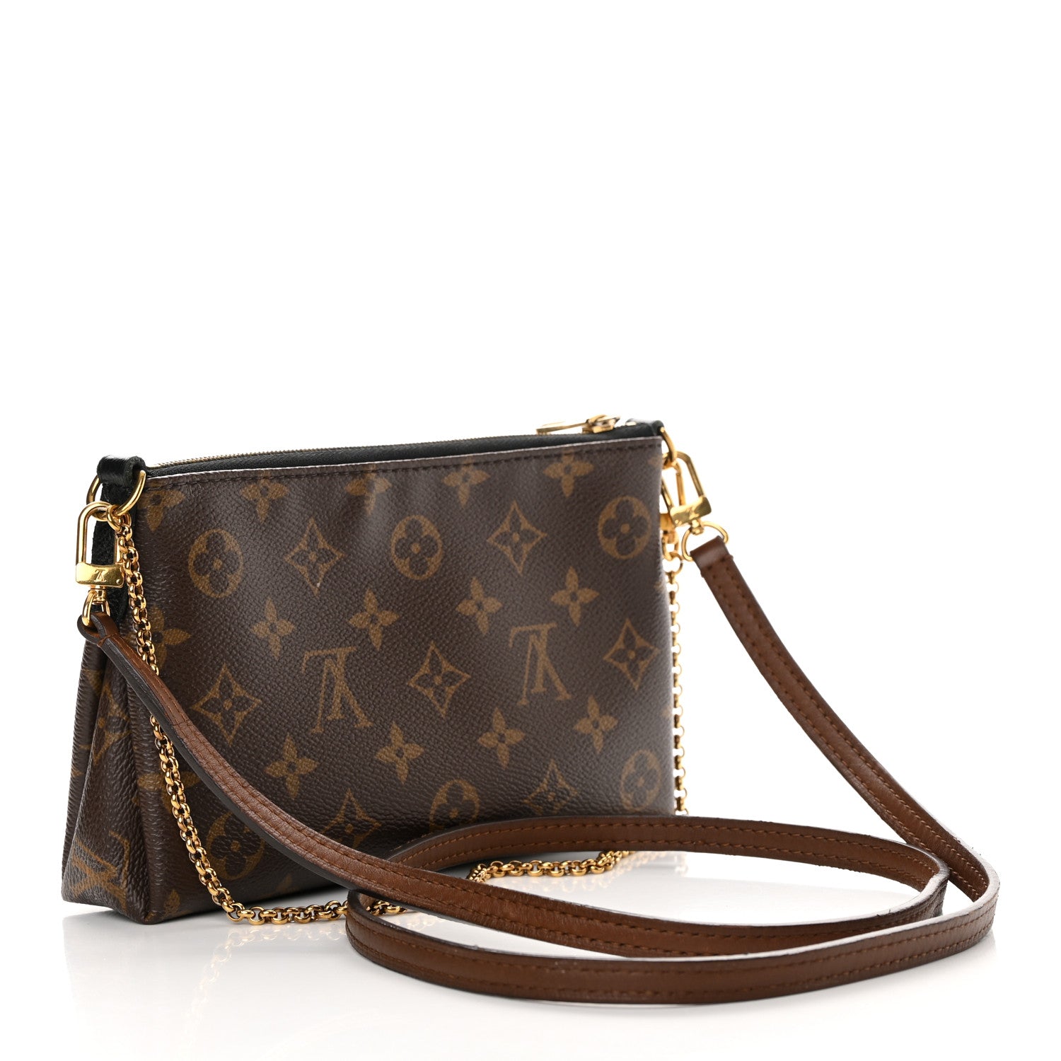 Louis Vuitton Monogram Pallas Clutch Black 3 of 18