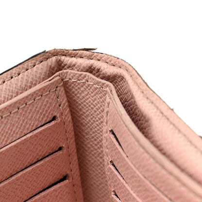 Louis Vuitton Damier Ebene Victorine Wallet Rose Ballerine 7 of 10