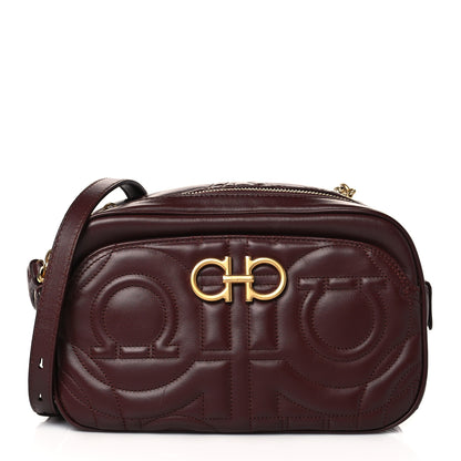 Salvatore Ferragamo Calfskin Quilted Gancini Camera Bag 1 of 10