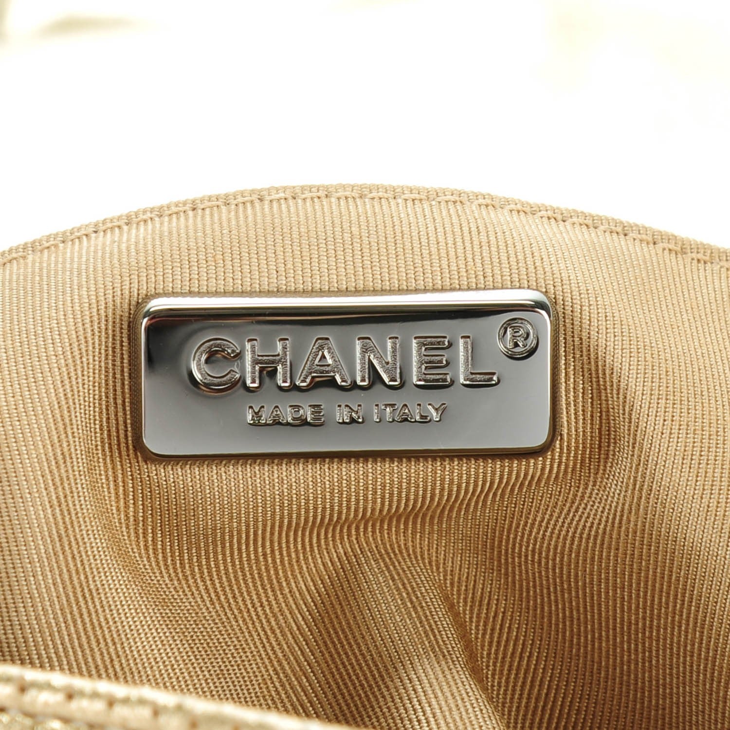 Chanel Perforated Metallic Lambskin Jumbo CC Medals Flap Gold 7 of 10