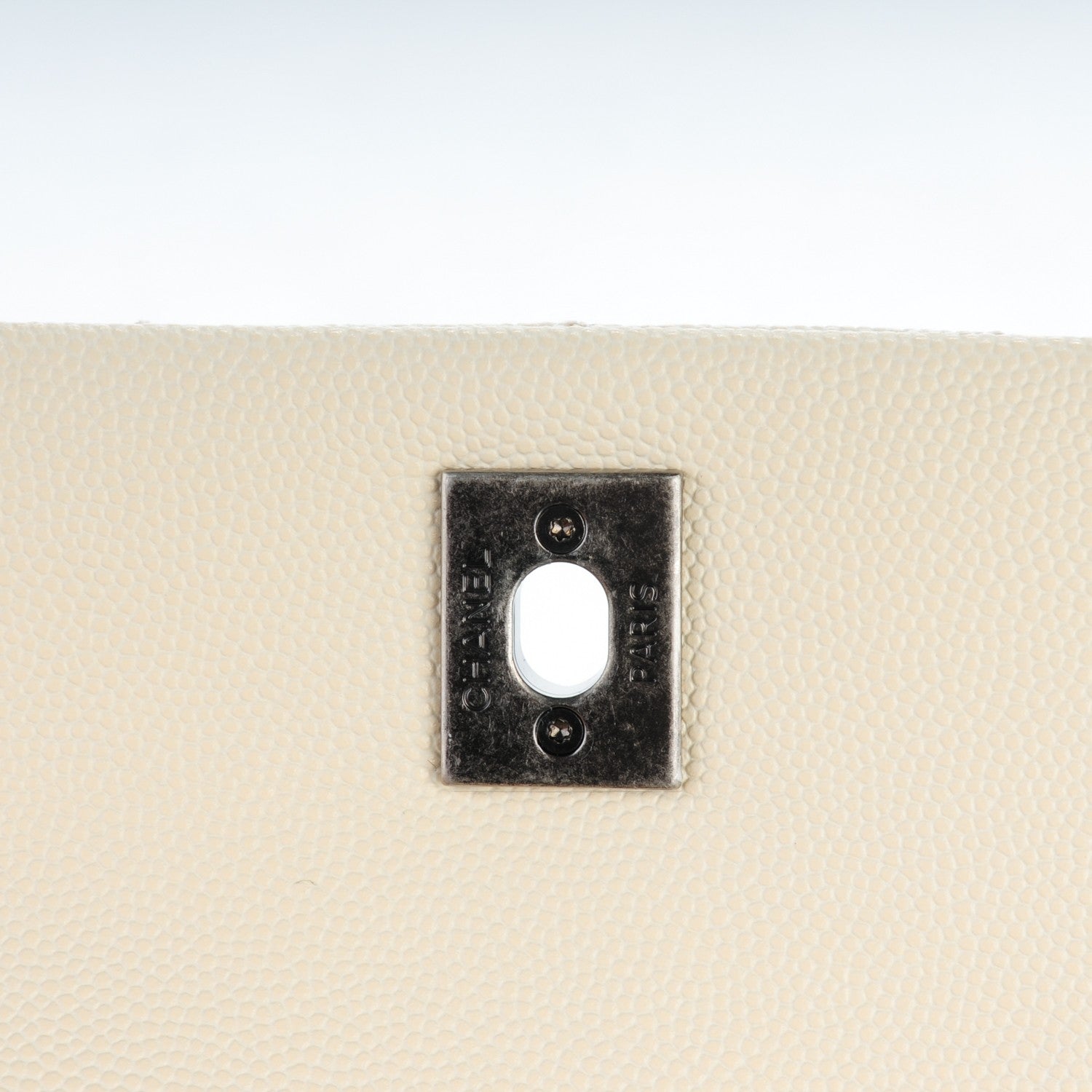 Chanel Caviar Lizard Quilted Mini Coco Handle Flap White 5 of 8