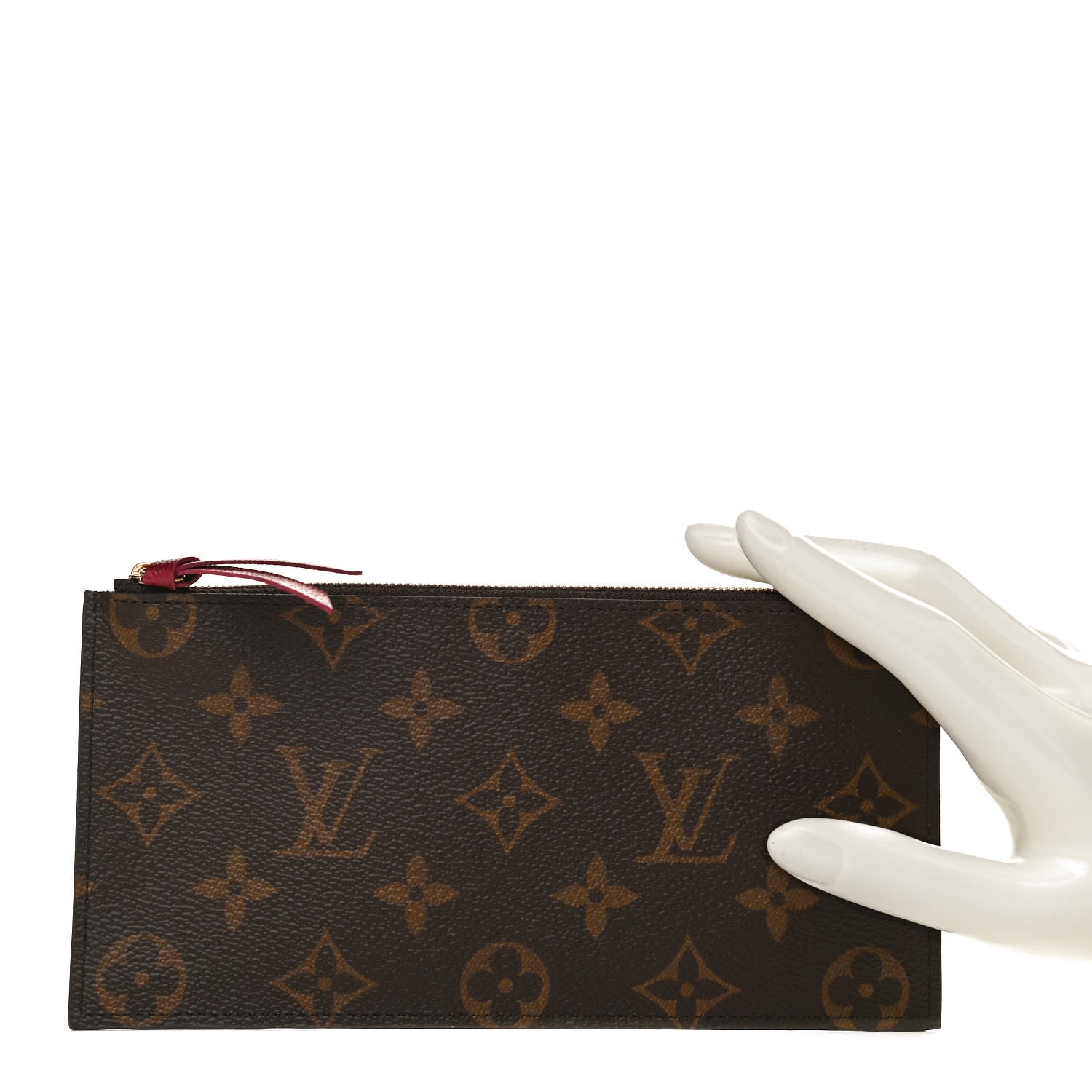 Louis Vuitton Monogram Felicie Chain Wallet Zippered Insert Fuchsia 2 of 10