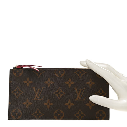 Louis Vuitton Monogram Felicie Chain Wallet Zippered Insert Fuchsia 2 of 10