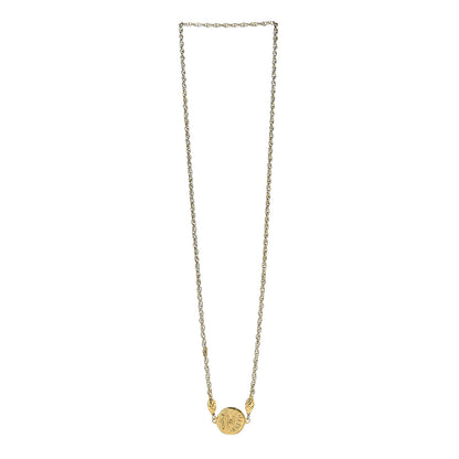 Chanel Medallion Long Chain Necklace Gold 3 of 5
