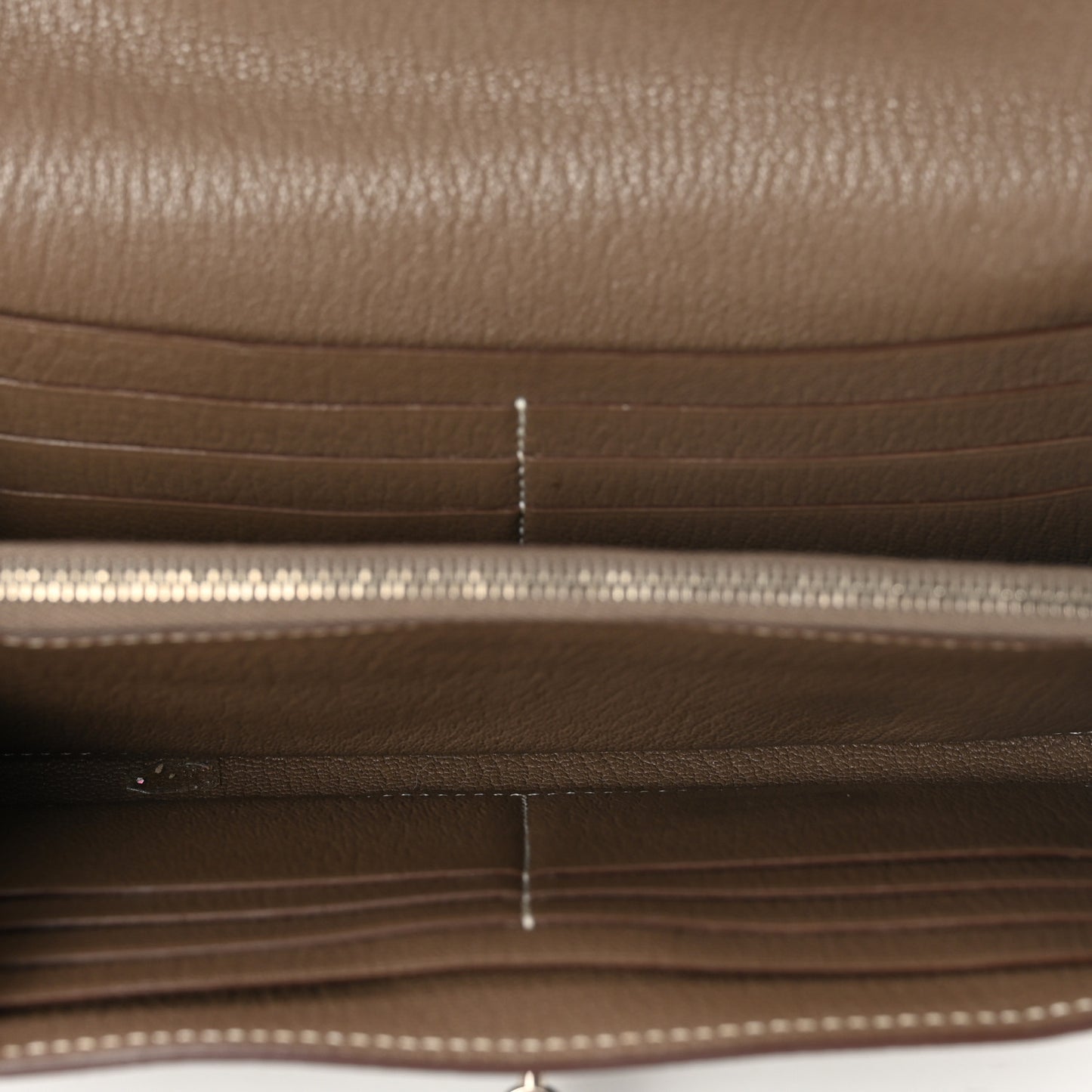 Chevre Mysore Kelly Longue Wallet Etoupe