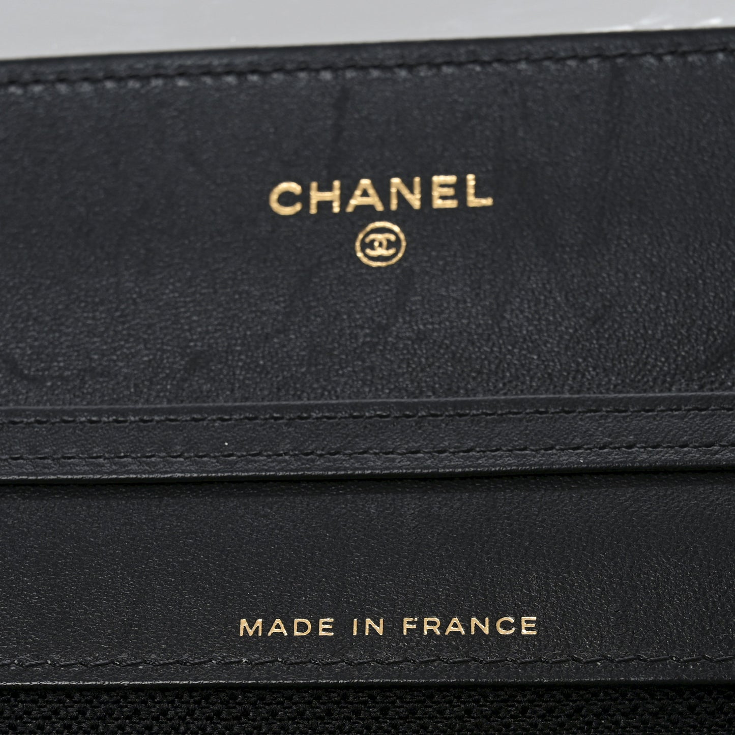 Lambskin Quilted Timeless CC Wallet On Chain WOC Black