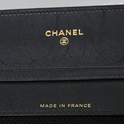 Chanel Lambskin Quilted Timeless CC Wallet On Chain WOC Black 7 of 11