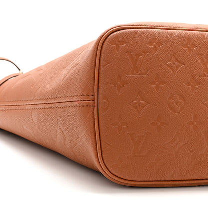 Louis Vuitton Empreinte Monogram Giant Neverfull MM Cognac 9 of 10