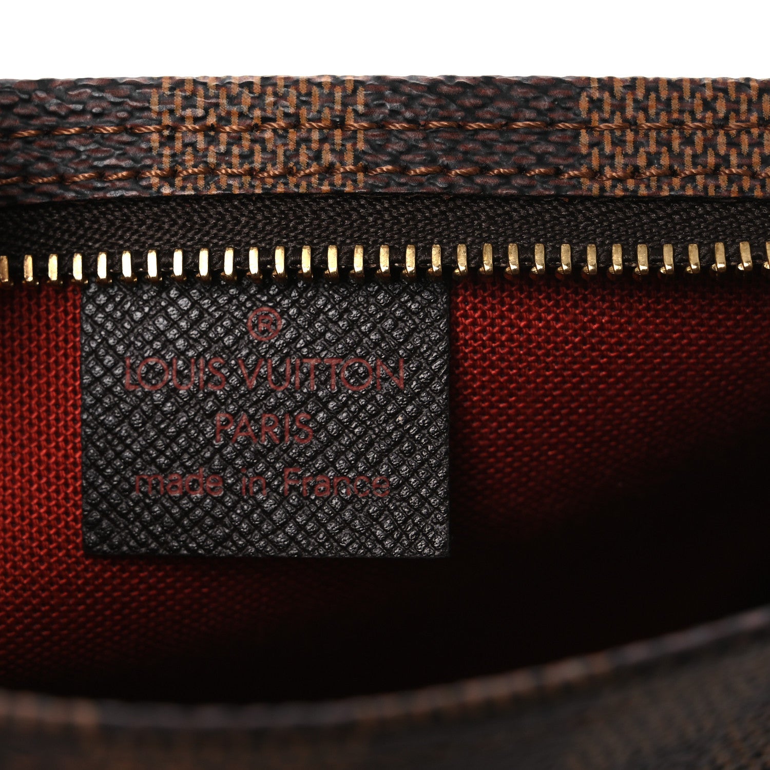 Louis Vuitton Damier Ebene Trousse Make Up Bag Pochette 1853907