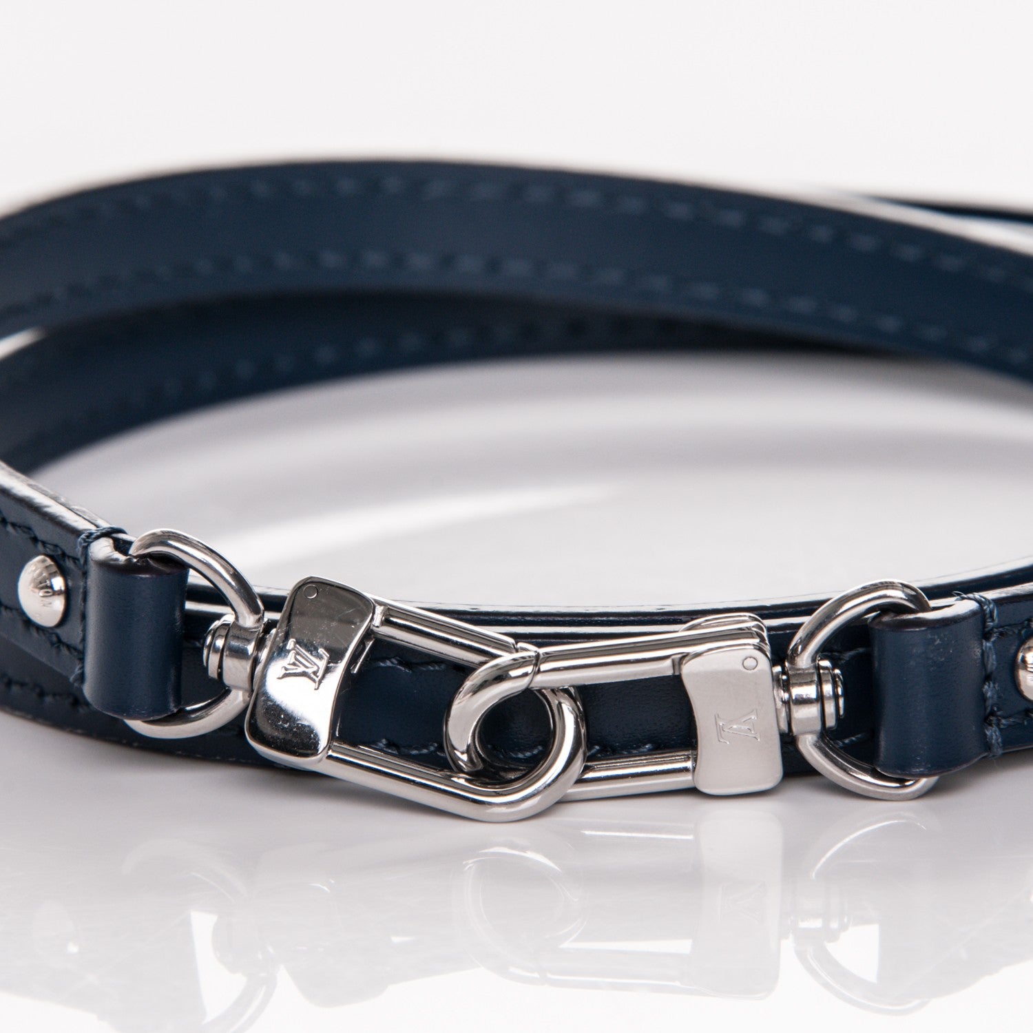 Louis Vuitton Calfskin 16mm Adjustable Shoulder Strap Indigo 3 of 3