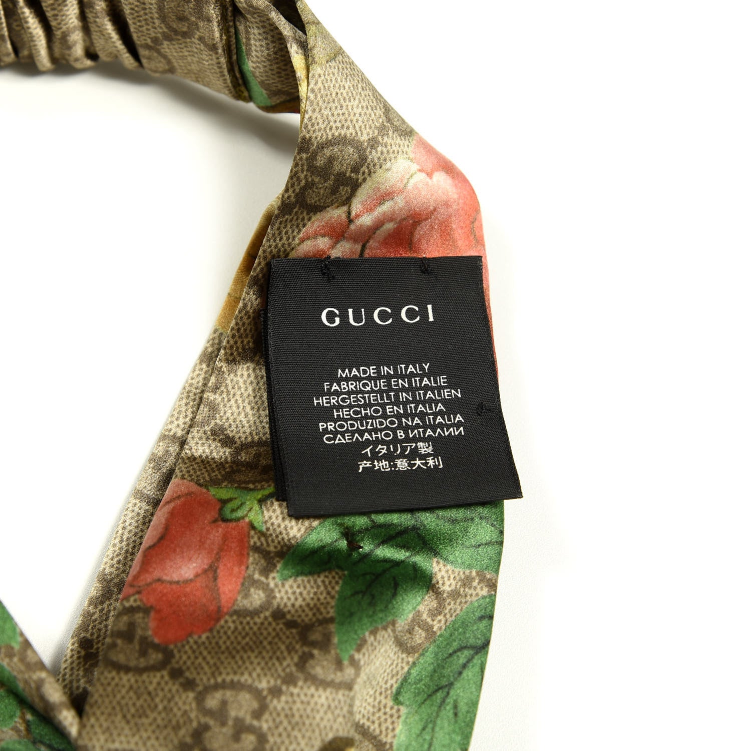 Gucci Silk Monogram Tian Print Tiana Duchesse Headband 4 of 4