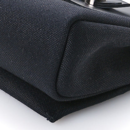 Hermes Military Toile Vache Hunter Herbag Zip Retourne 20 Black 9 of 10