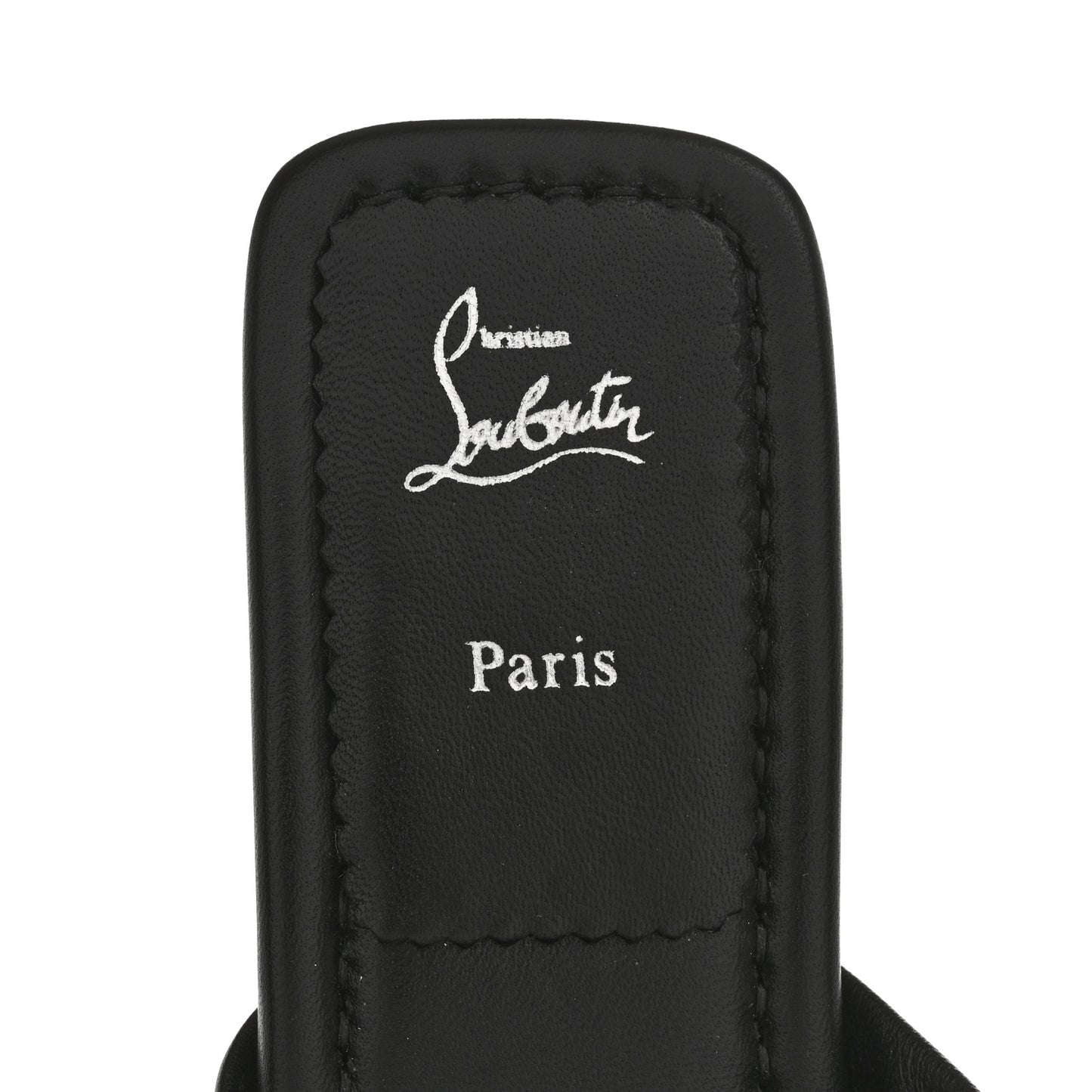 Calfskin Miss Spika Club Sandals 40.5 Black