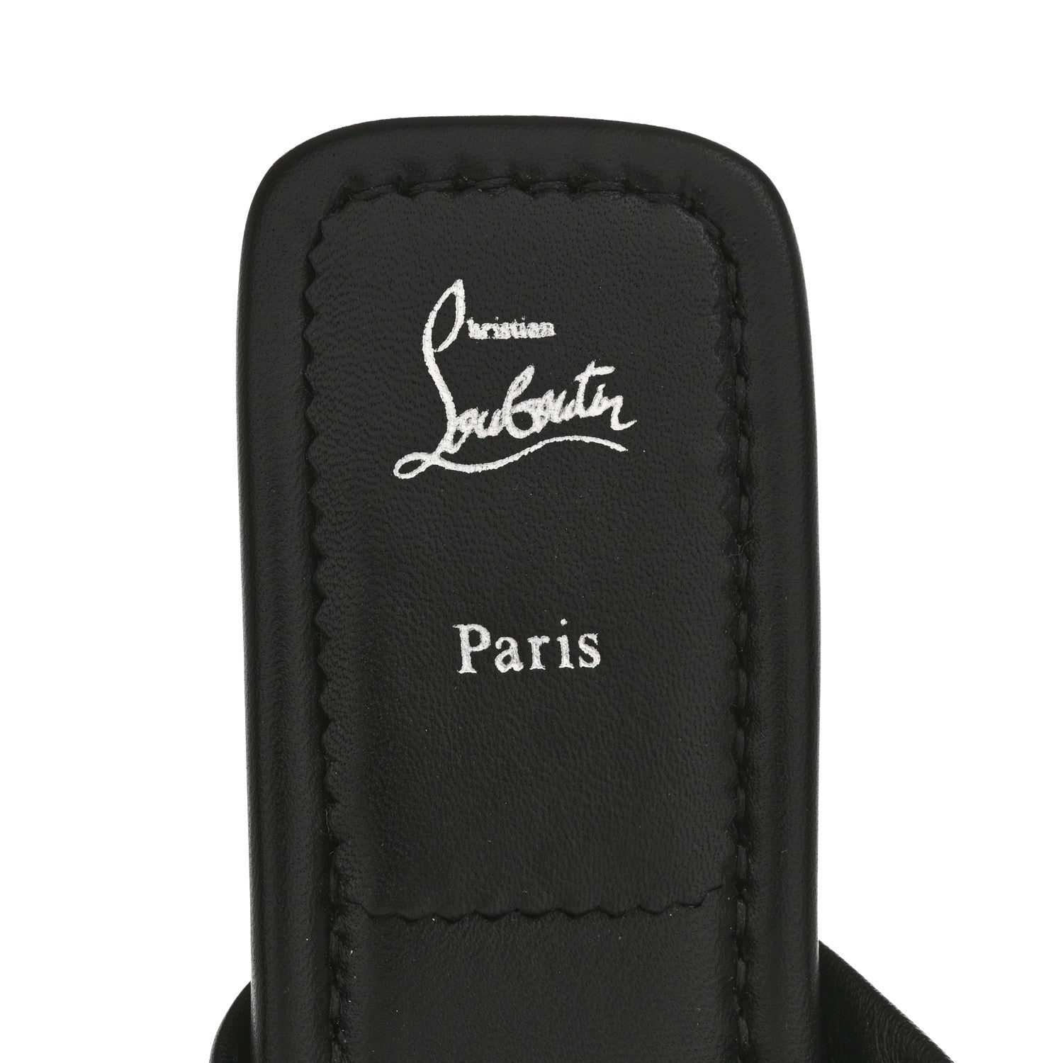 Christian Louboutin Calfskin Miss Spika Club Sandals 40.5 Black 8 of 10