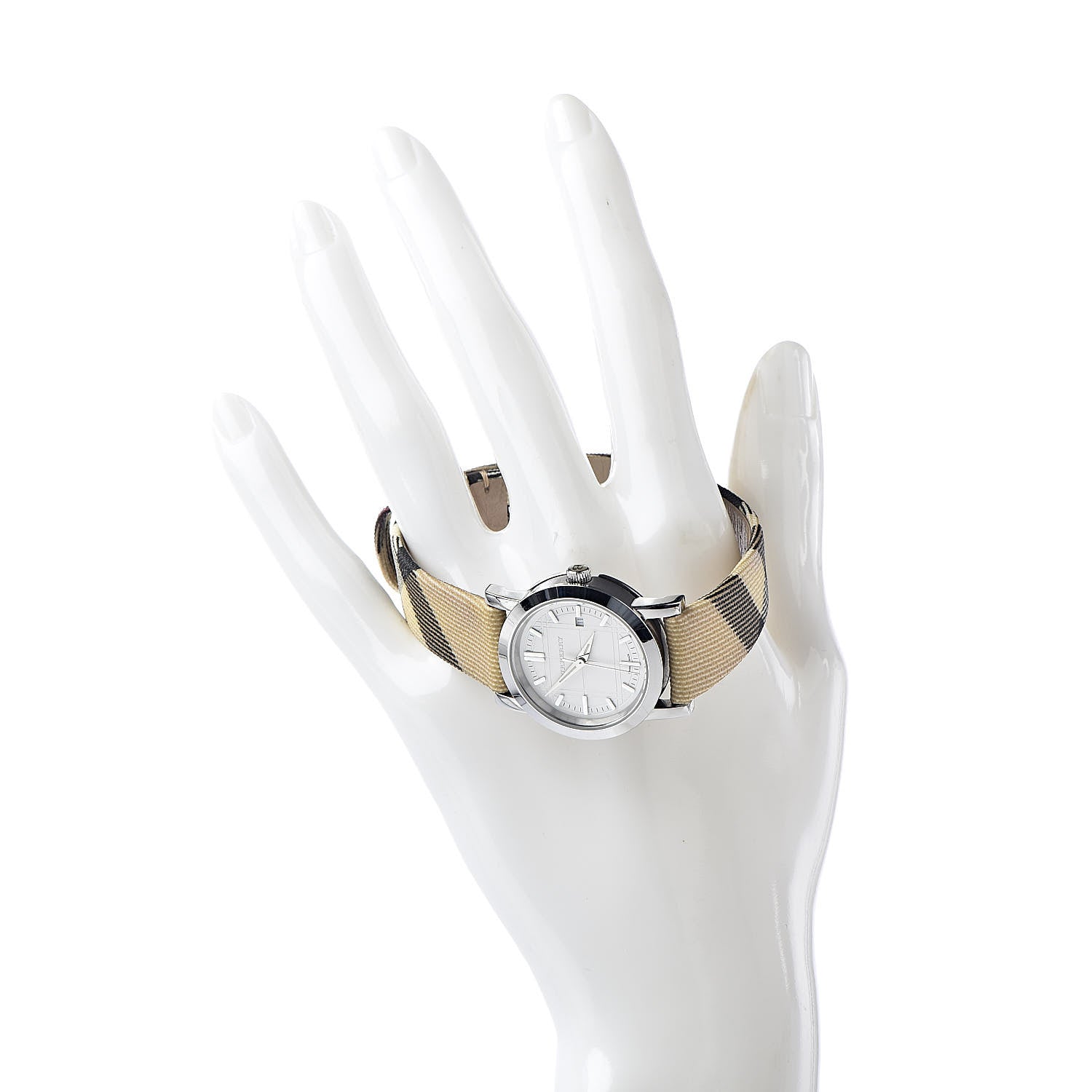 Burberry Stainless Steel Calfskin 28mm Heritage Nova Check Quartz Watch BU1387 2 of 7