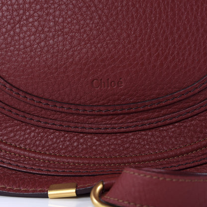 Chloe Calfskin Medium Marcie Round Crossbody Bag Red 7 of 9