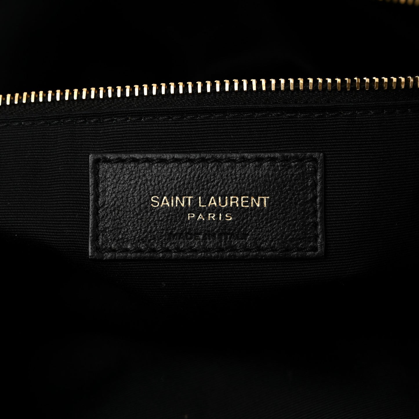 Lambskin Quilted Pochon Drawstring Tote Bag Black