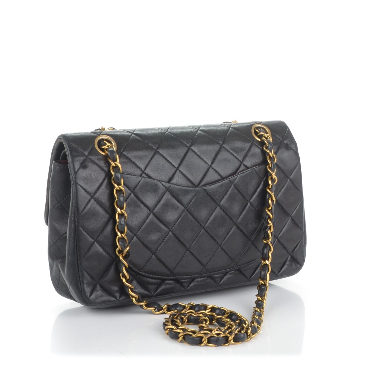 Chanel Lambskin Quilted Small Double Flap Black 3 of 13