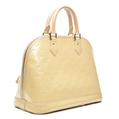 Louis Vuitton Vernis Alma PM Blanc Corail 3 of 12