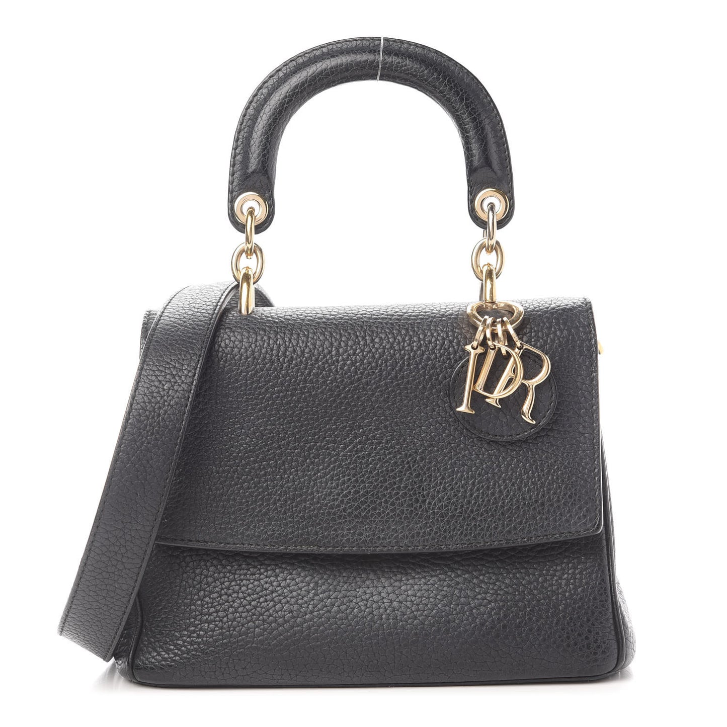 Bullcalf Small Be Dior Flap Black Fraise