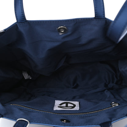Telfar Metallic Vegan Leather Medium Shopping Bag Cobalt 5 of 11
