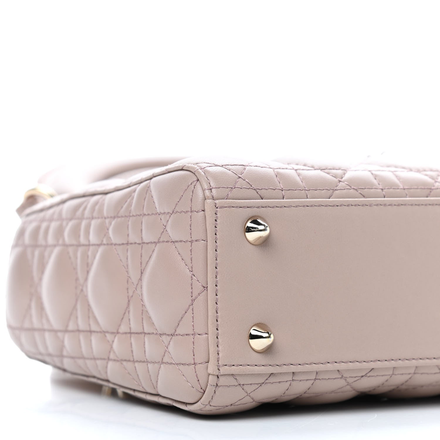 Christian Dior Lambskin Cannage Small Lucky Badges My Lady Dior Taupe 10 of 11