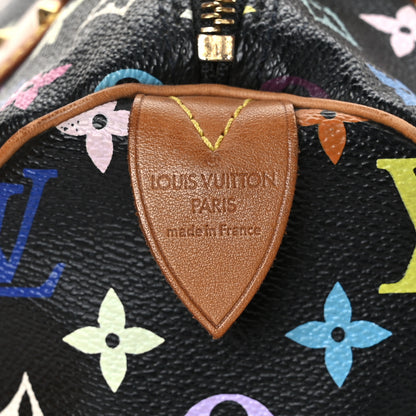 Louis Vuitton Monogram Multicolor Speedy 30 Black 6 of 10
