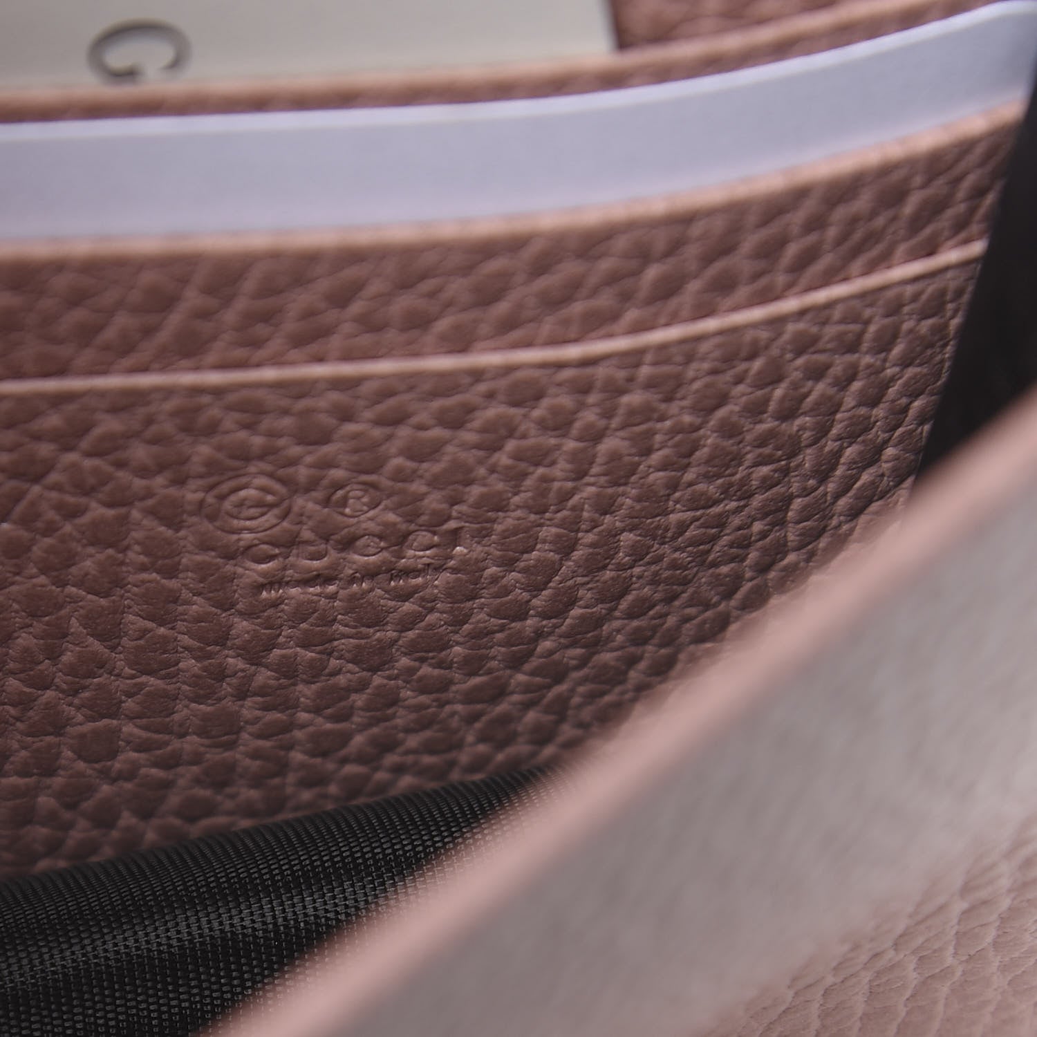 Gucci Dollar Calfskin Interlocking G Chain Wallet Soft Pink 6 of 12