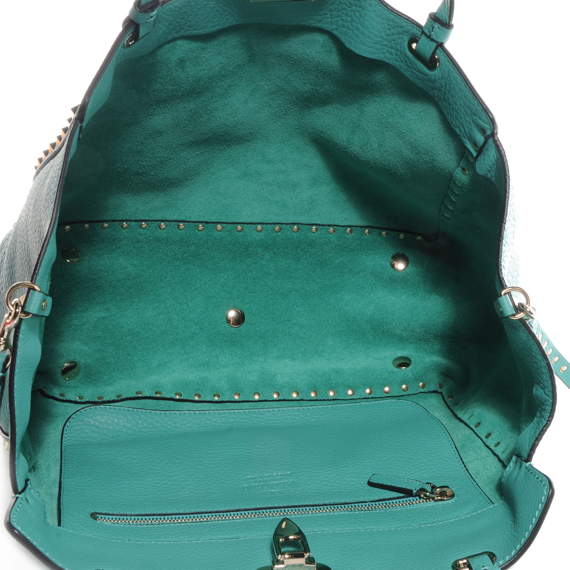 Valentino Garavani Vitello Medium Rockstud Tote Colibri 5 of 10