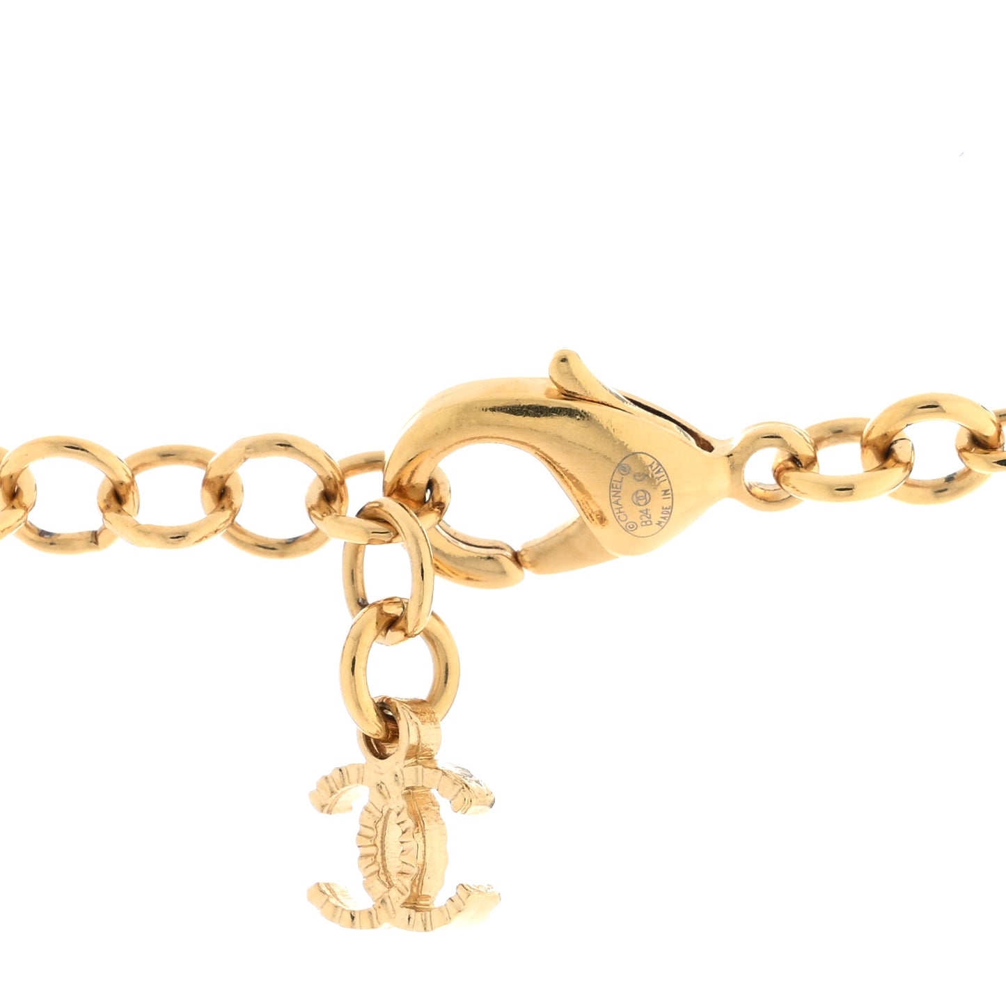 Metal Crystal Pearl CC Star Gold Pearly White