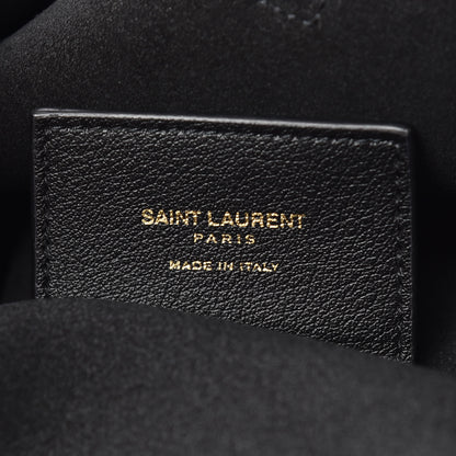 Saint Laurent Calfskin Toy Shopping Tote Black 9 of 10