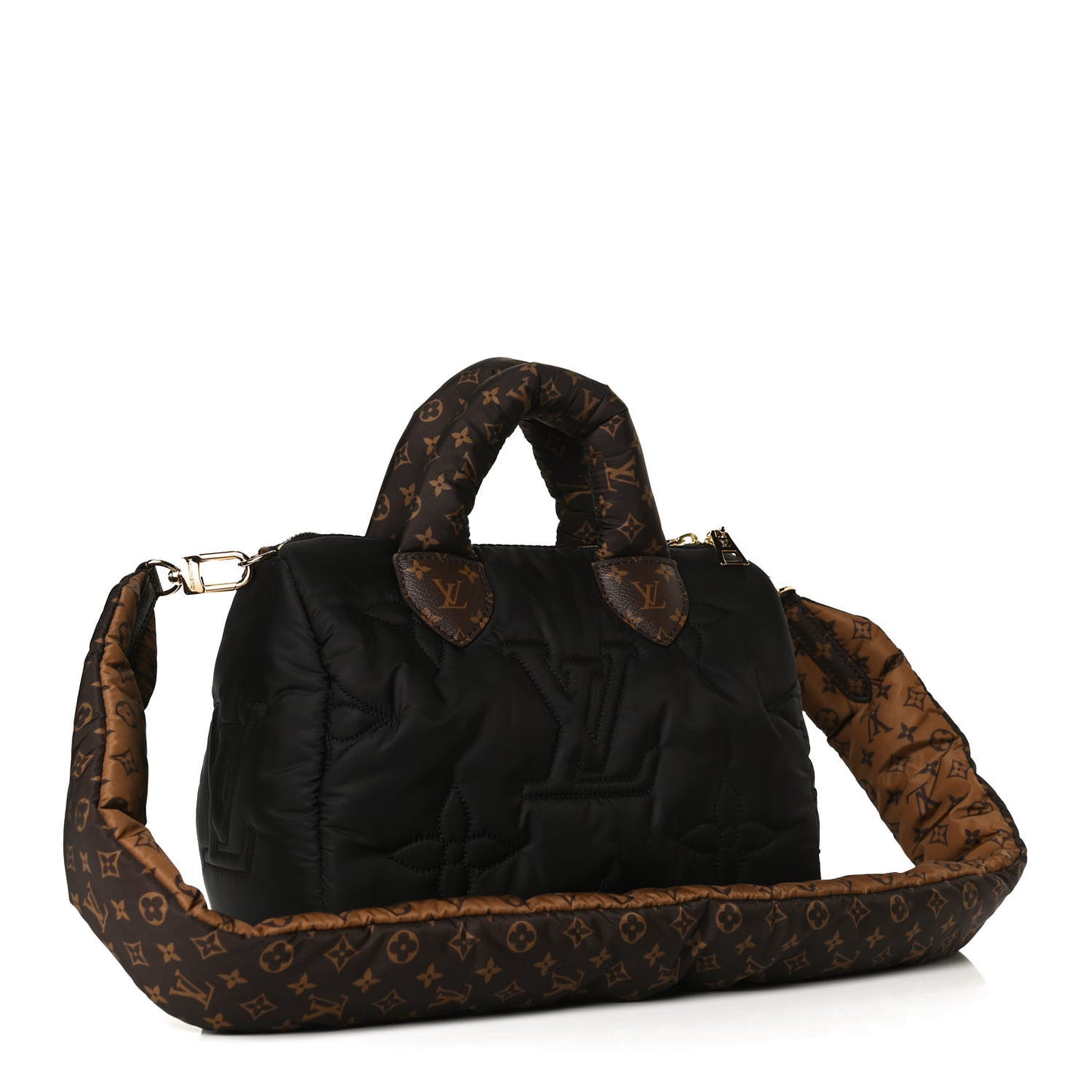 Econyl Mini Monogram Pillow Speedy Bandouliere 25 Black