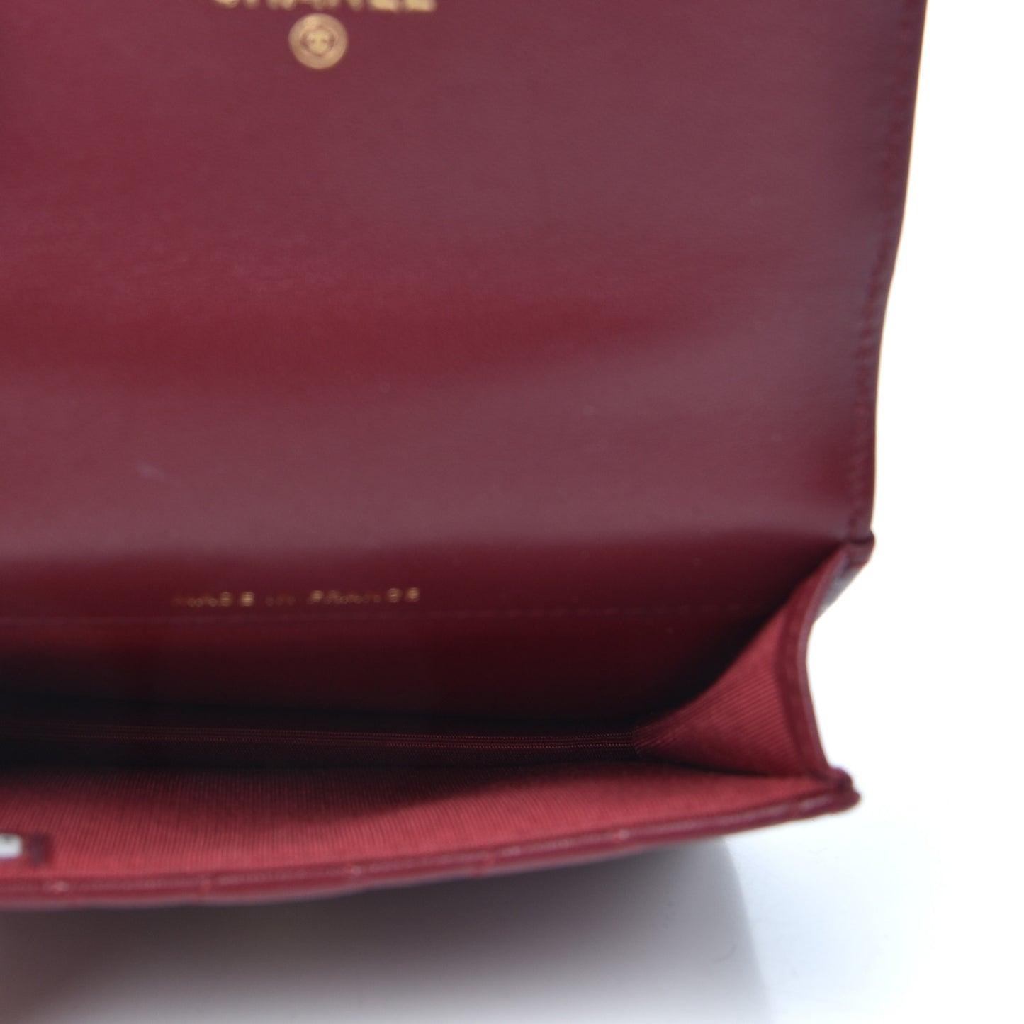 Lambskin Quilted Top Handle Flap Coin Purse With Chain Burgundy
