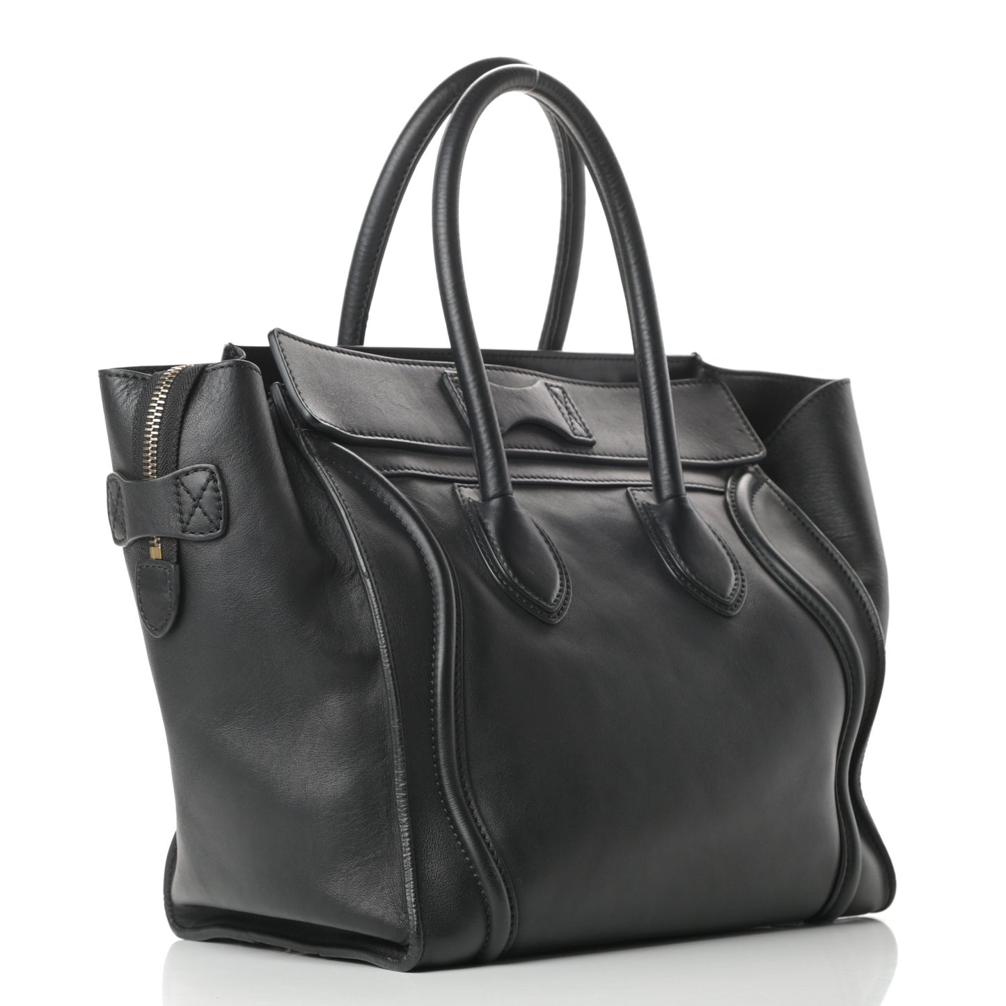 Smooth Calfskin Mini Luggage Black