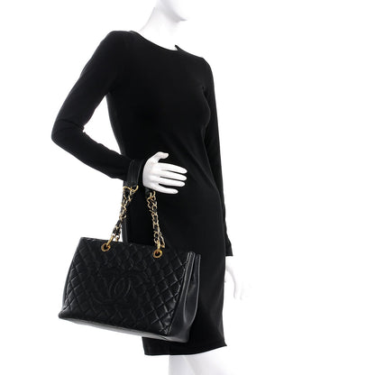 Chanel Caviar Quilted Grand Shopping Tote GST Black 2 of 7