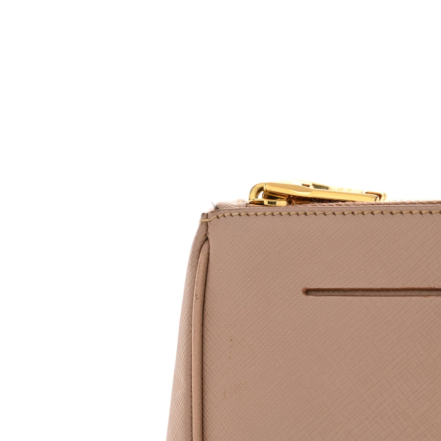 Saffiano Lux Large Galleria Double Zip Tote Cammeo