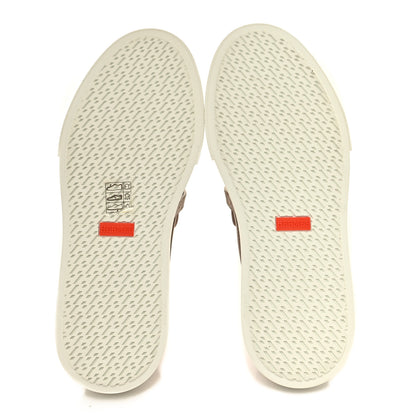 Hermes Calfskin Game Slip On Sneakers 37.5 Beige Nude 5 of 8
