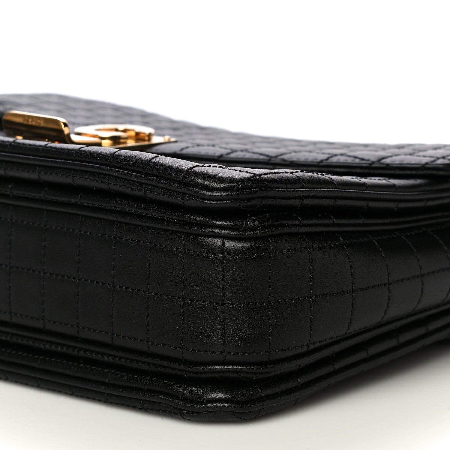 Celine Calfskin Quilted Medium C Bag Black 11 of 12