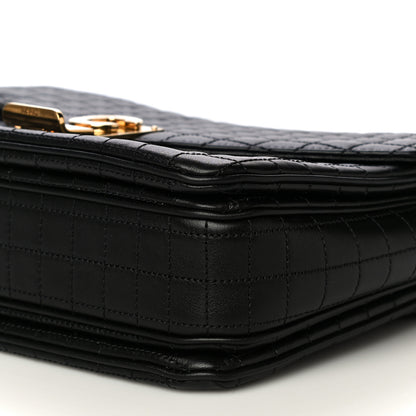 Celine Calfskin Quilted Medium C Bag Black 11 of 12