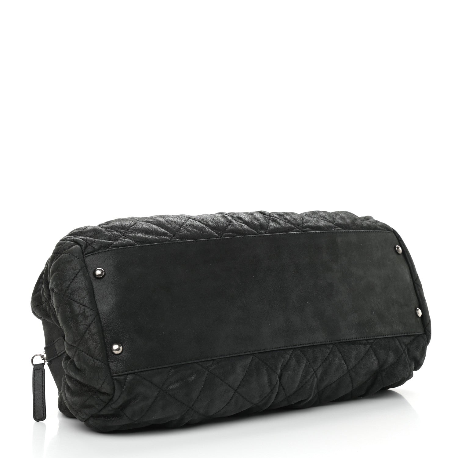 Chanel Iridescent Calfskin Chic Quilt Bowling Bag Black 4 of 11