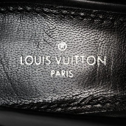 Louis Vuitton Calfskin Snakeskin Embossed Matchmake Pumps 38.5 Black White 8 of 10