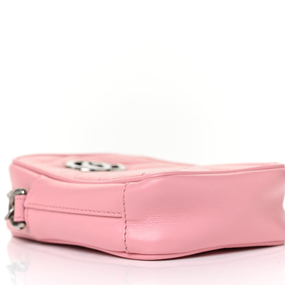 Gucci Calfskin Matelasse Mini GG Marmont Crossbody Bag Wild Rose 7 of 9