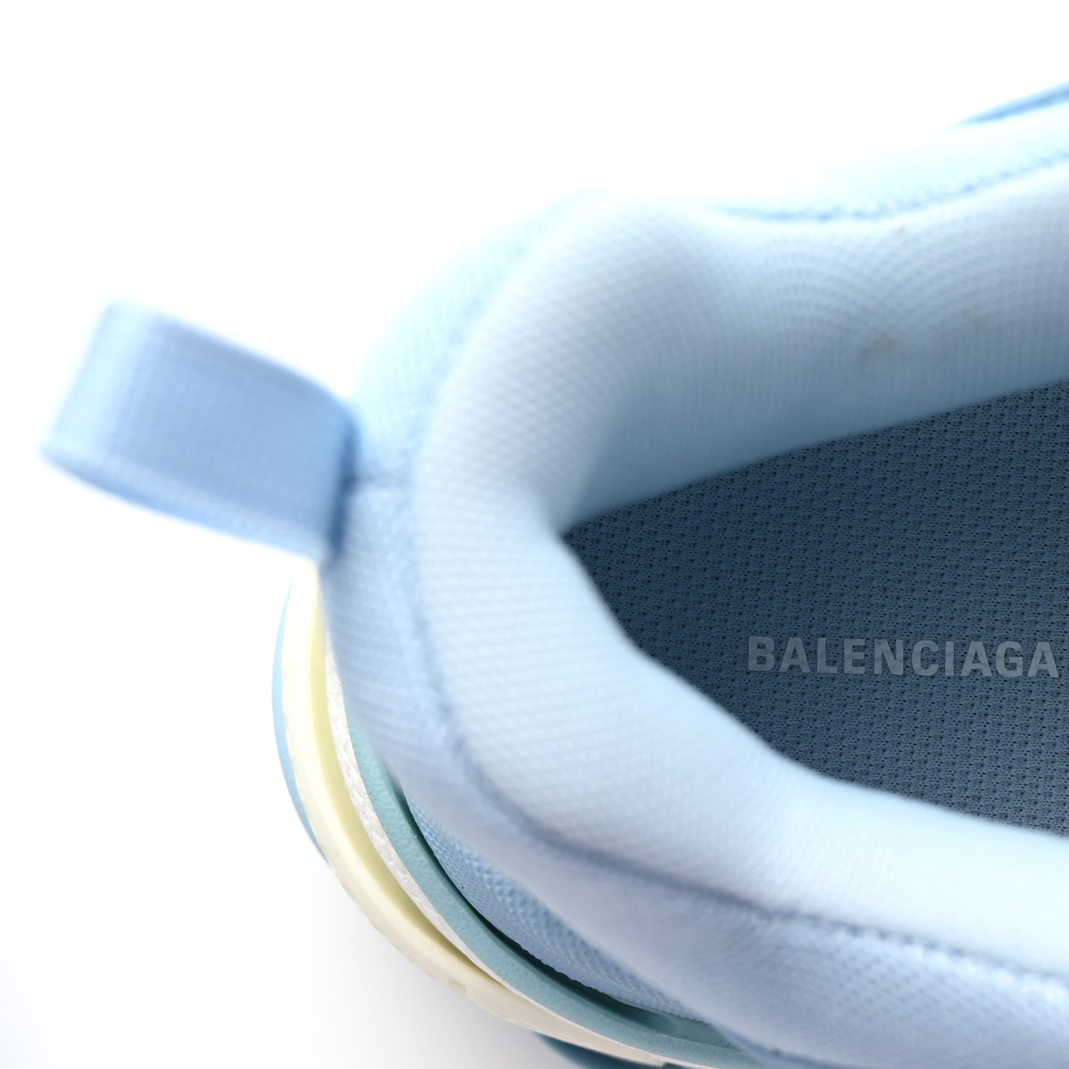 Balenciaga Fabric Mesh Mens Triple S Sneakers 42 Light Bleu White 8 of 9