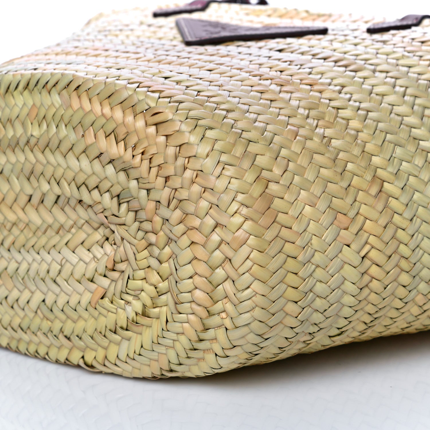 Prada Palmitto Vitello Woven Braided Large Basket Tote Bag Naturale Cognac 9 of 11