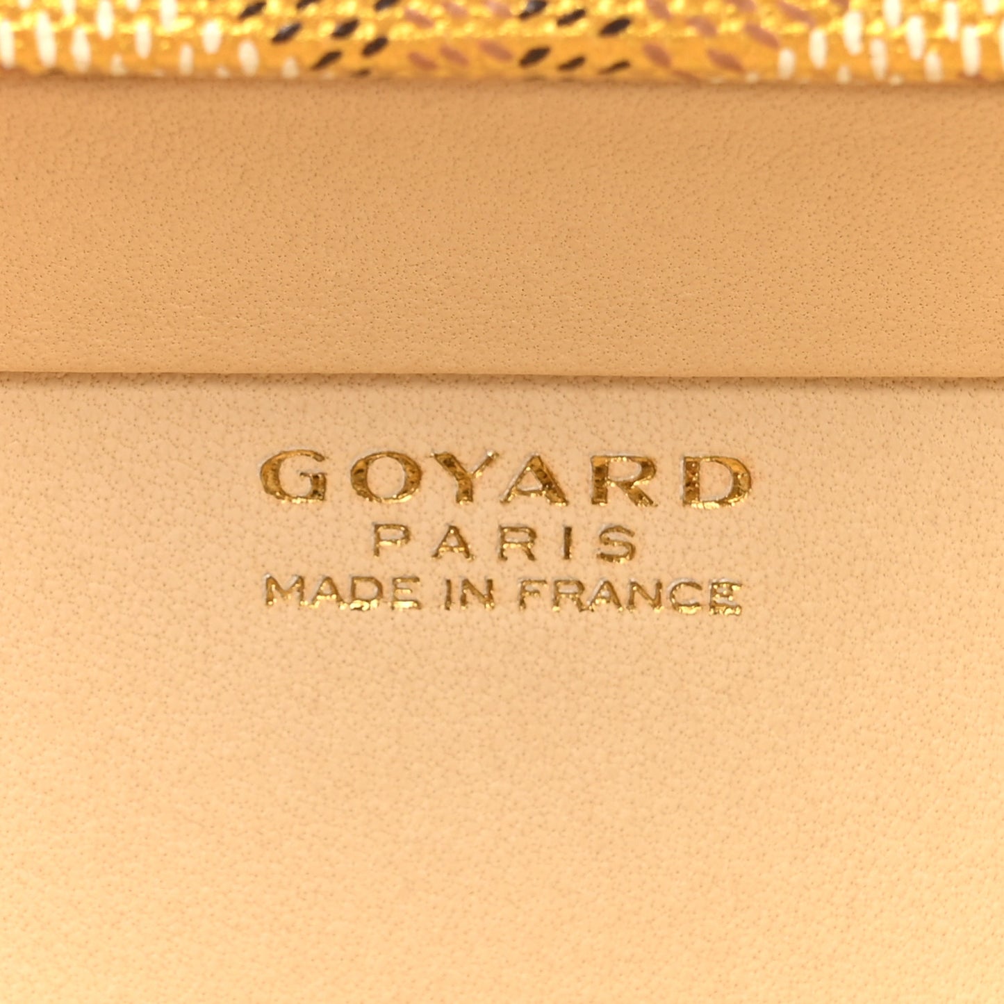 Goyardine Precious Metals Minaudiere Trunk Bag Gold