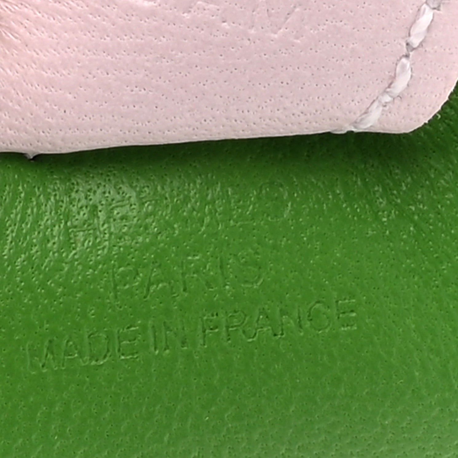 Hermes Milo Lambskin Grigri Rodeo Horse Bag Charm PM Vert Yucca Vert Criquet Mauve Pale 3 of 5