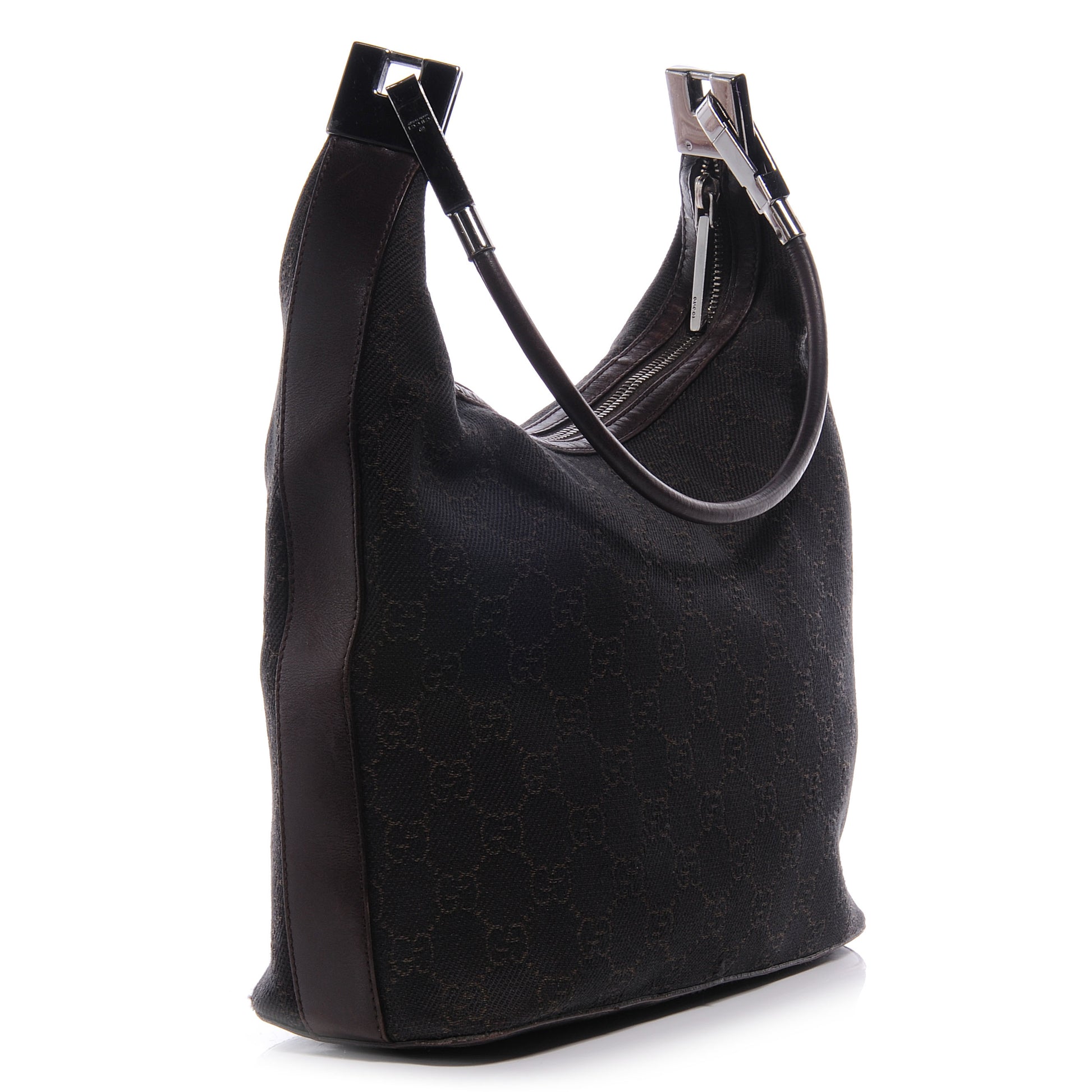 Gucci Monogram Medium Hobo Brown 4 of 8