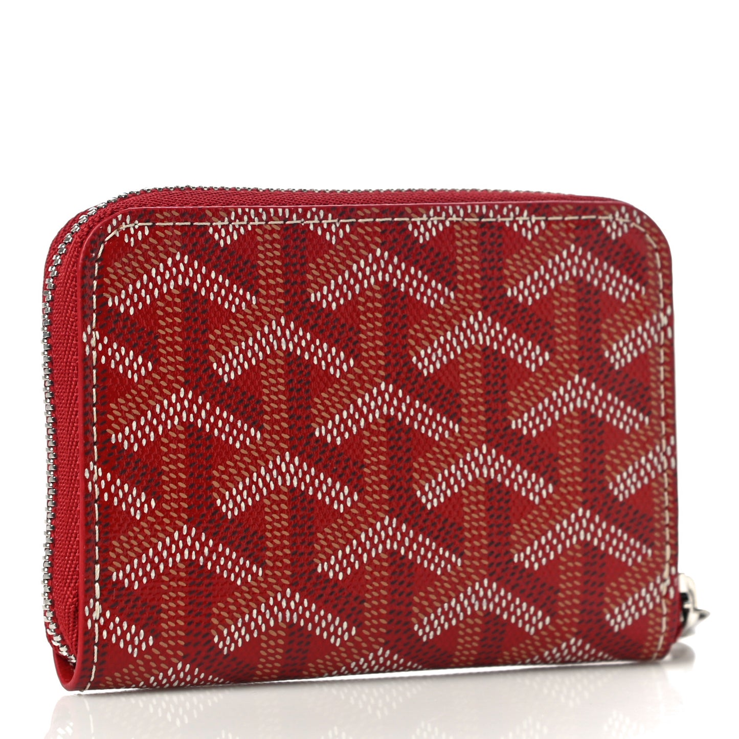 Goyardine Matignon Porte Monnaei Wallet Red