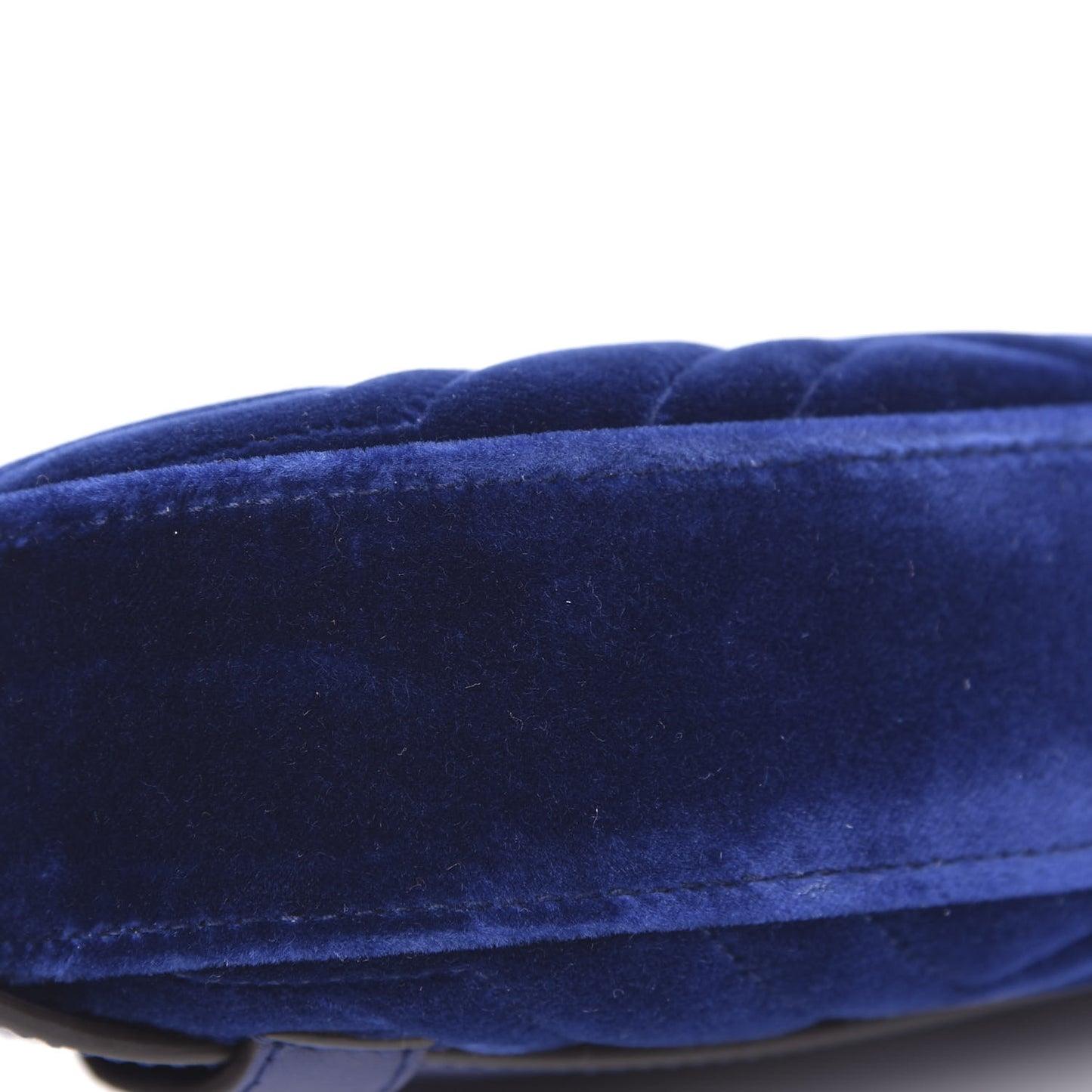 Velvet Matelasse GG Marmont Belt Bag 85 34 Cobalt Blue